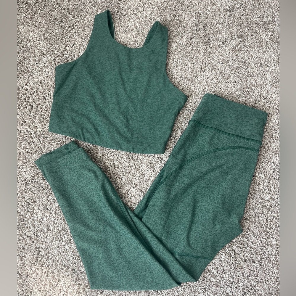 Outdoor Voices Green Venus Crop Top